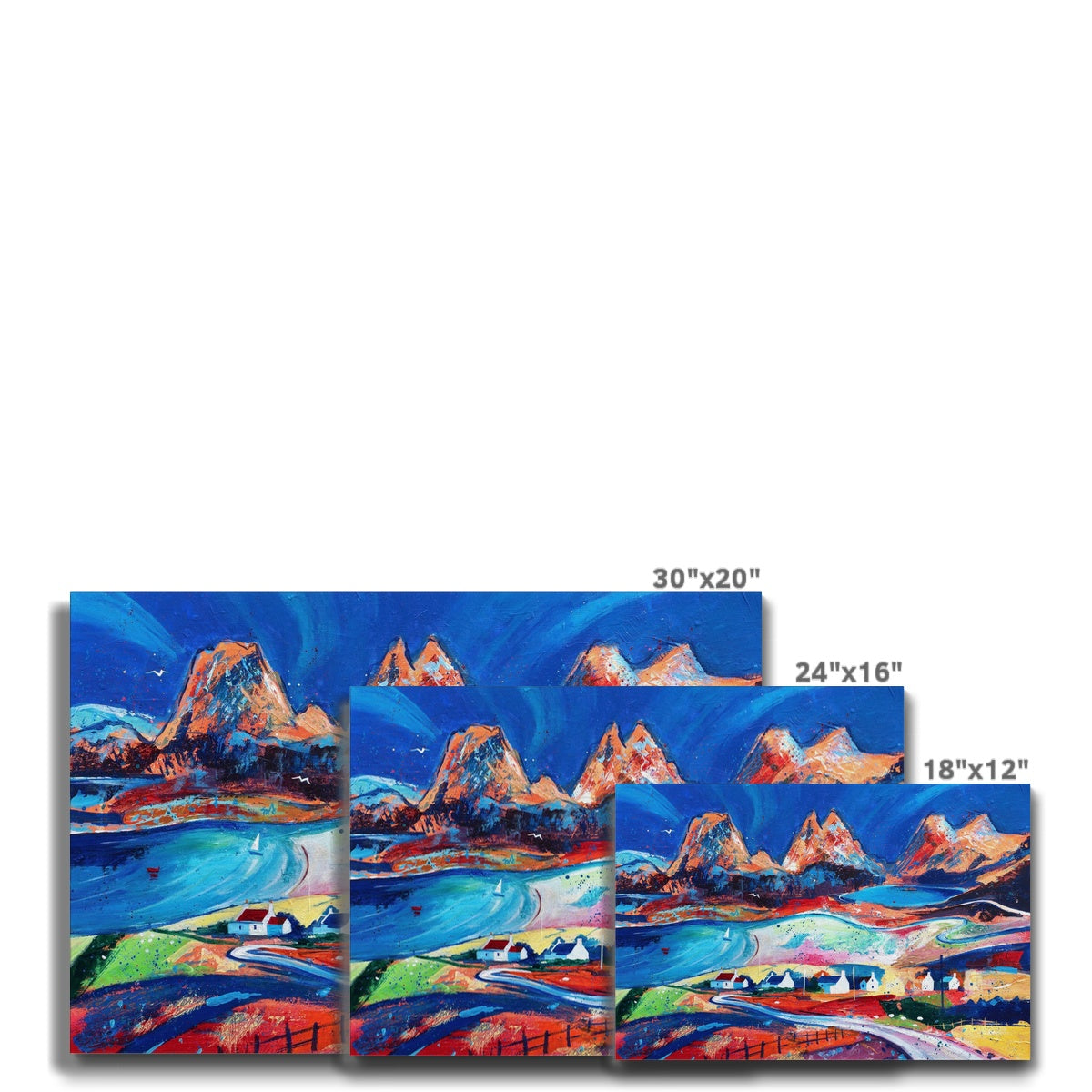 Summer's Day, Coigach Cottages to Stac Pollaidh Eco Canvas