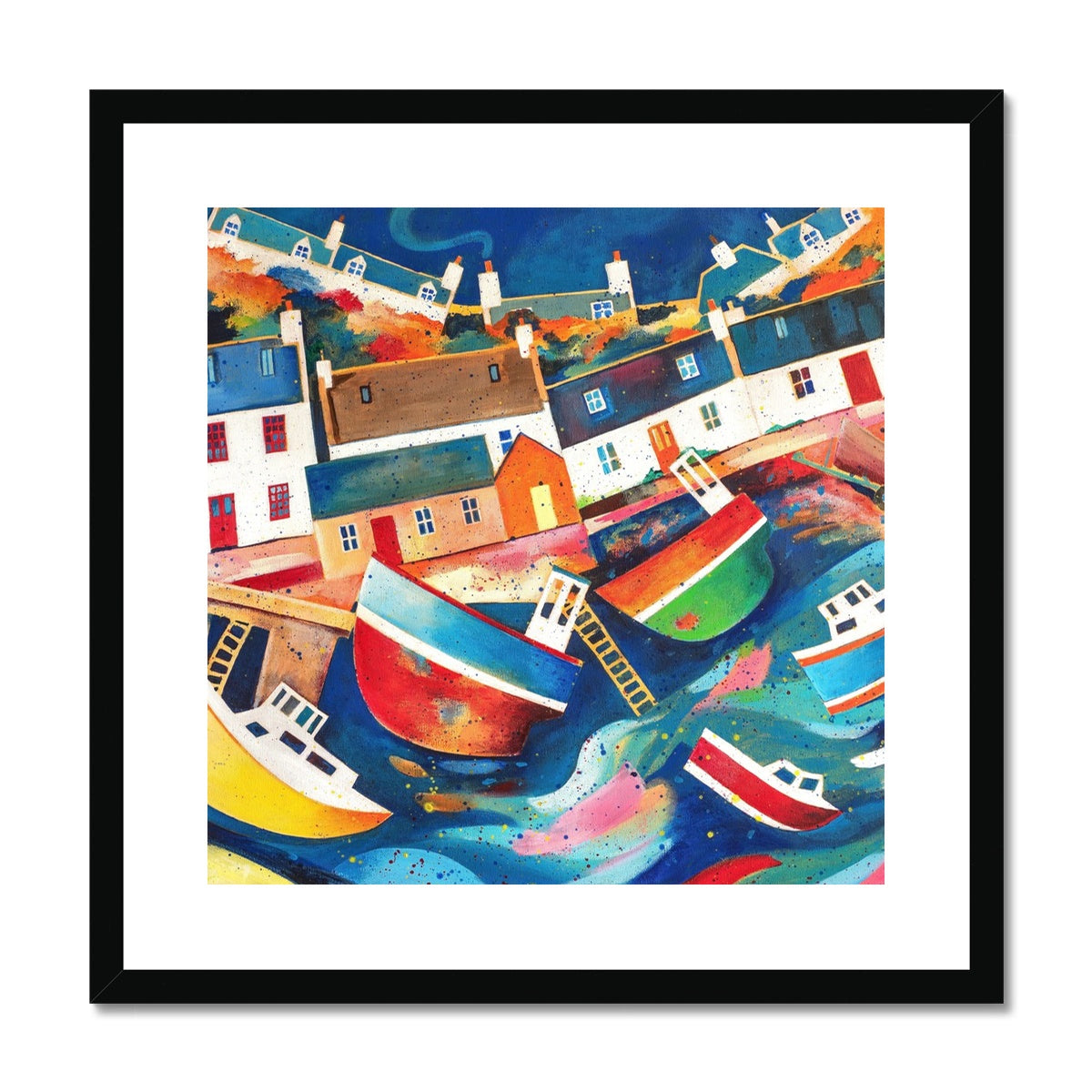 Low Tide Avoch Harbour, Black Isle Framed & Mounted Print