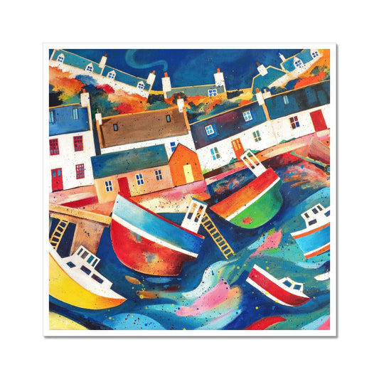 Low Tide Avoch Harbour, Black Isle Fine Art Print