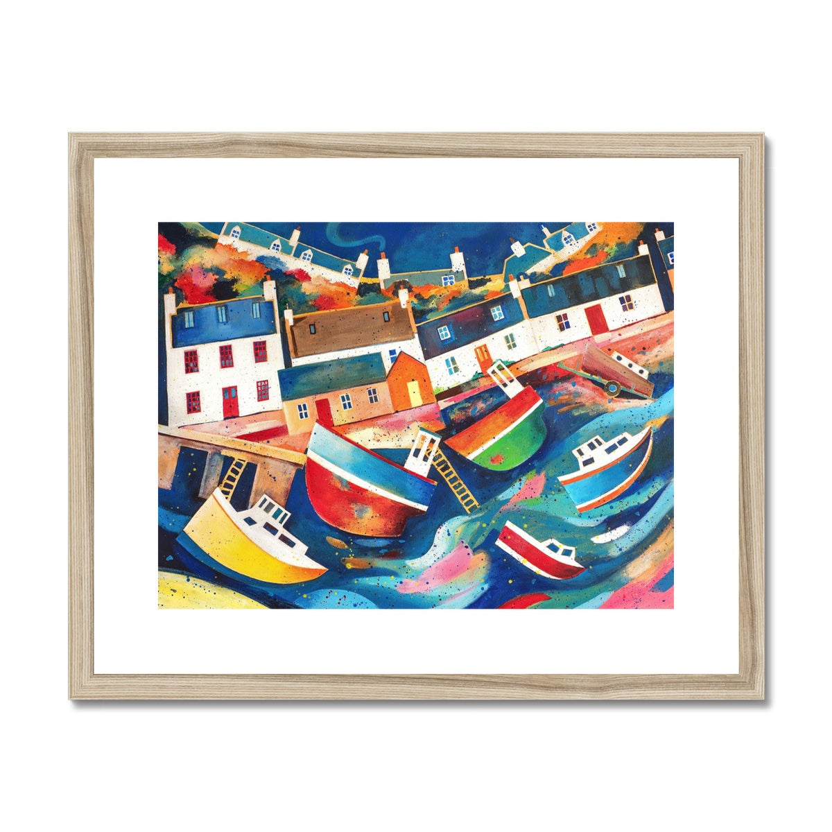 Low Tide Avoch Harbour, Black Isle Framed & Mounted Print