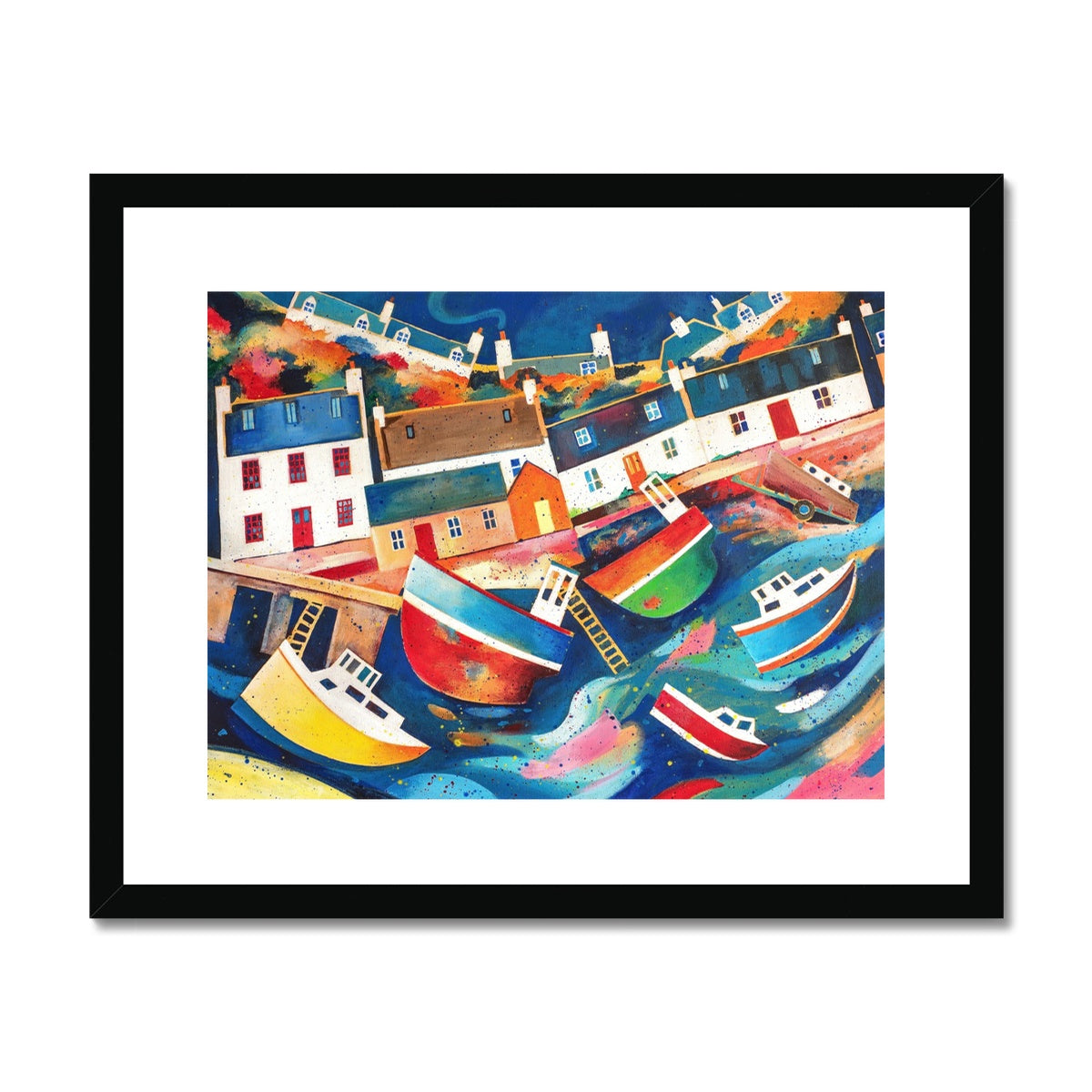 Low Tide Avoch Harbour, Black Isle Framed & Mounted Print