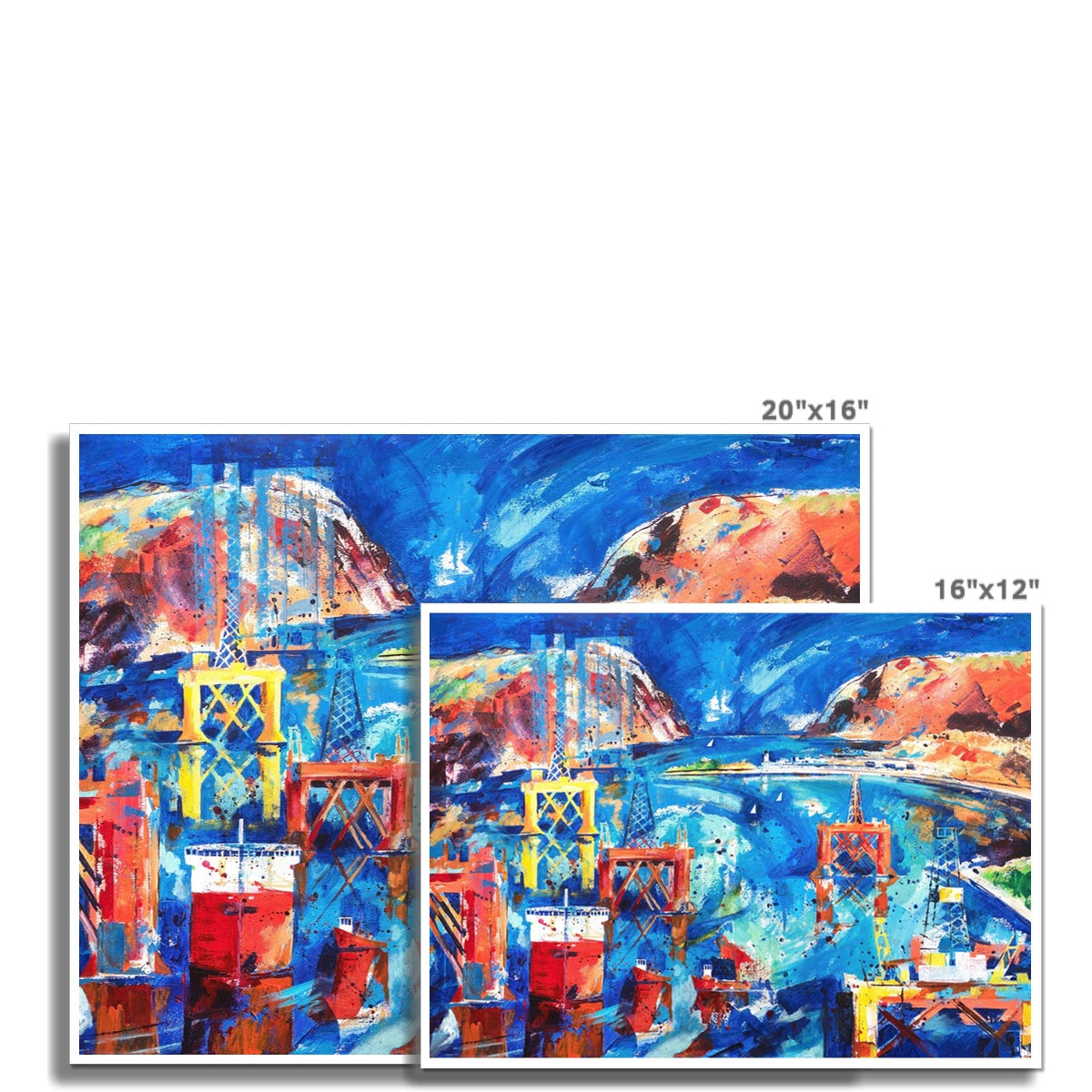 Resting Rigs, Cromarty Firth Fine Art Print