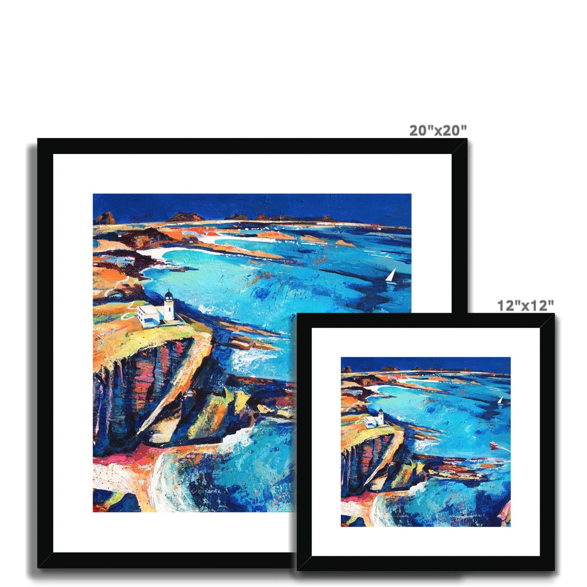 Stoer Lighthouse to Achmelvich Framed & Mounted Print