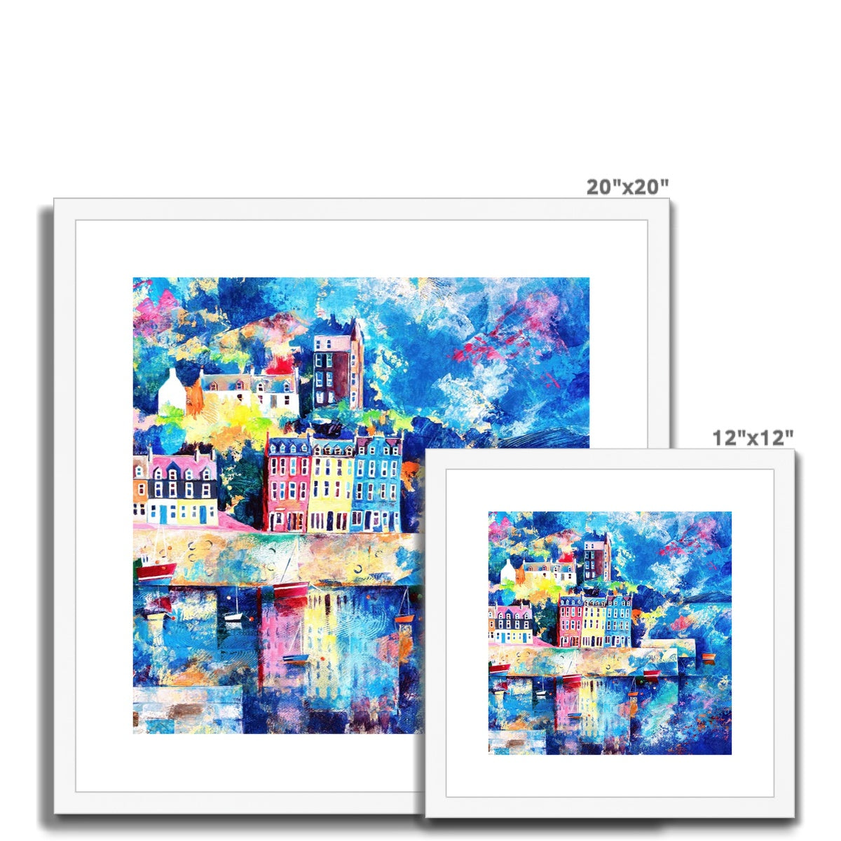 Tobermory Harbour Framed & Mounted Print