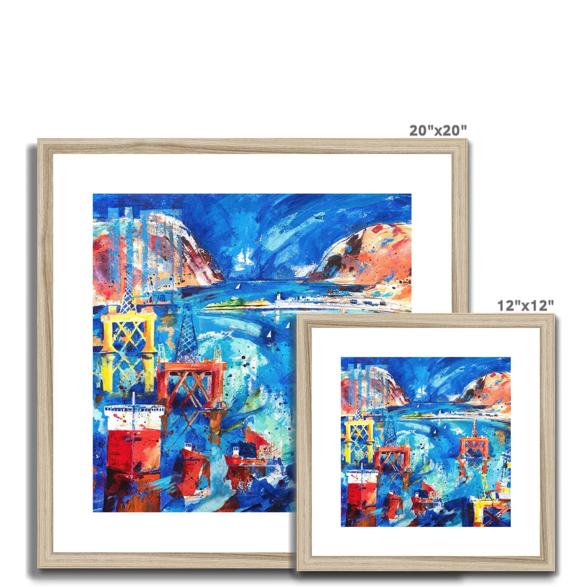 Resting Rigs, Cromarty Firth Framed & Mounted Print