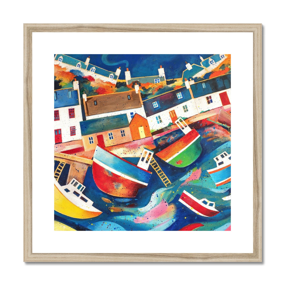 Low Tide Avoch Harbour, Black Isle Framed & Mounted Print