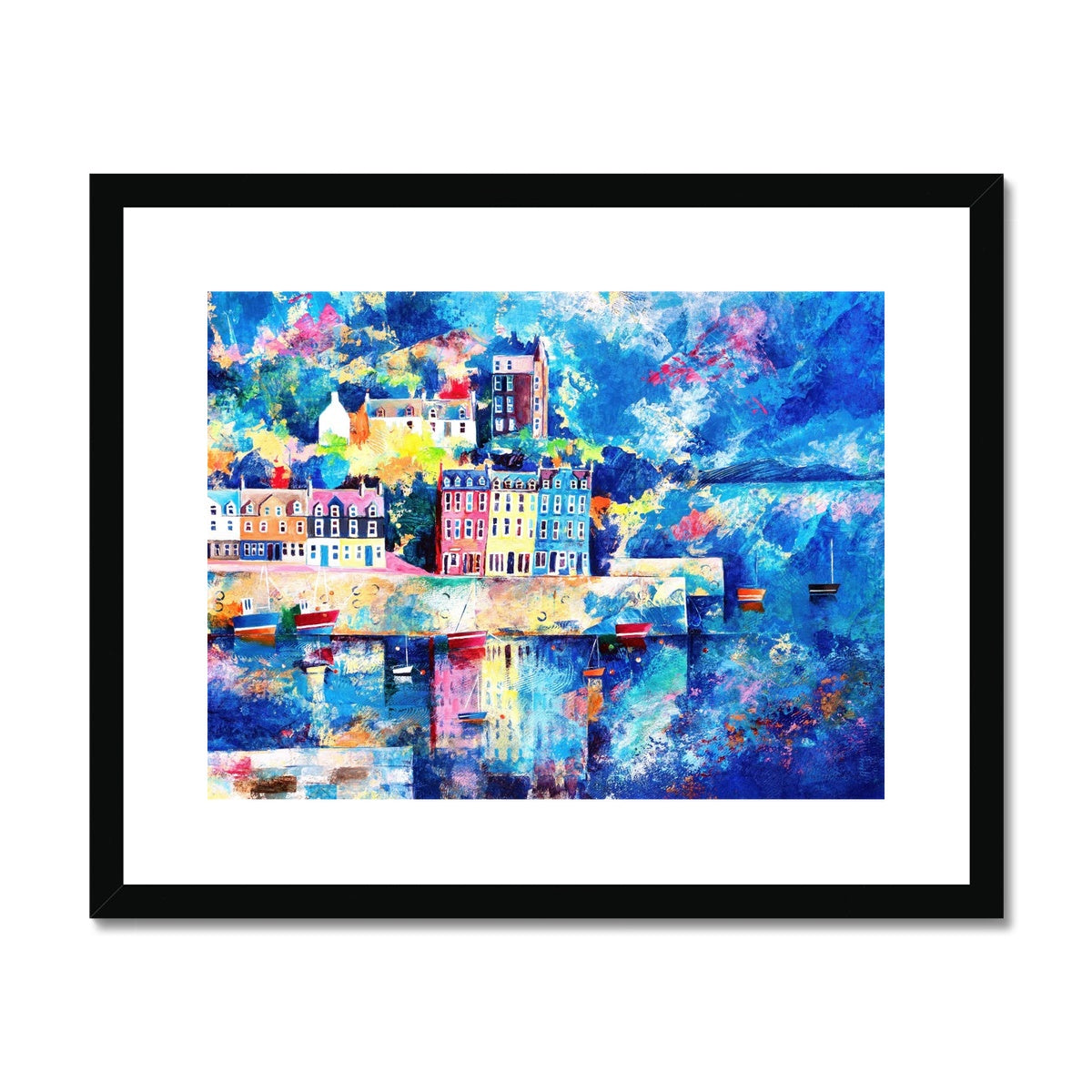 Tobermory Harbour Framed & Mounted Print